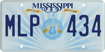 MS license plate MLP434