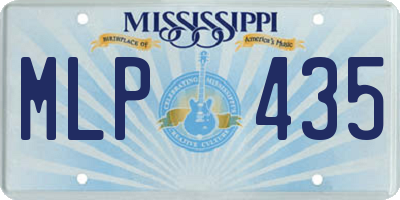 MS license plate MLP435