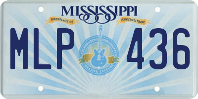 MS license plate MLP436