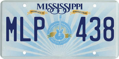 MS license plate MLP438