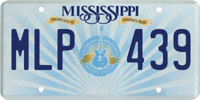 MS license plate MLP439