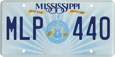 MS license plate MLP440