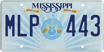 MS license plate MLP443