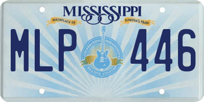 MS license plate MLP446