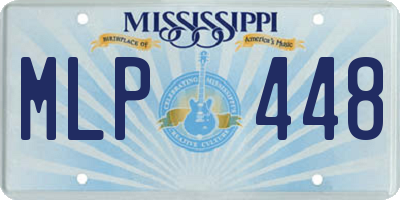 MS license plate MLP448