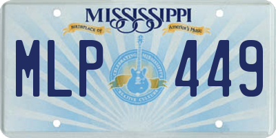 MS license plate MLP449