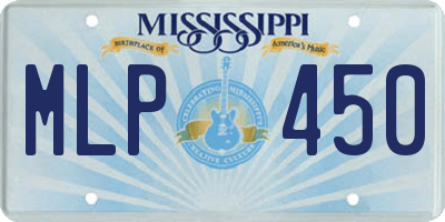 MS license plate MLP450
