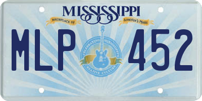 MS license plate MLP452