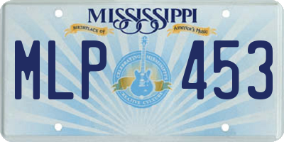 MS license plate MLP453