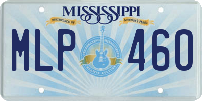 MS license plate MLP460