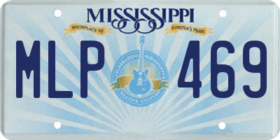 MS license plate MLP469