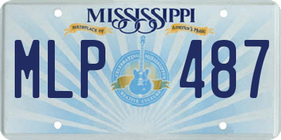 MS license plate MLP487