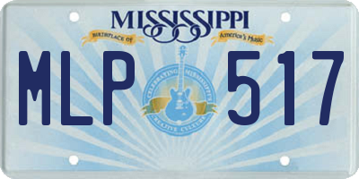 MS license plate MLP517