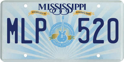 MS license plate MLP520