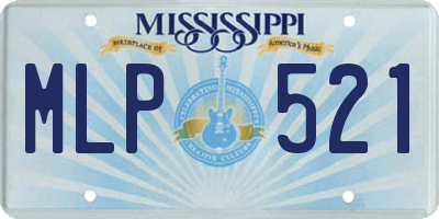 MS license plate MLP521