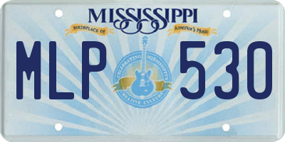 MS license plate MLP530