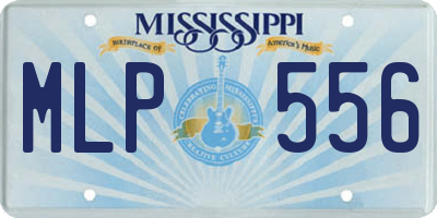MS license plate MLP556
