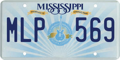 MS license plate MLP569