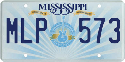 MS license plate MLP573