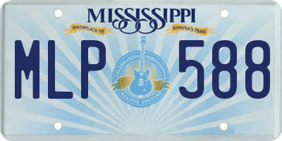 MS license plate MLP588