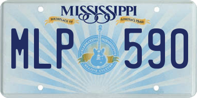 MS license plate MLP590