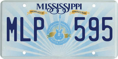 MS license plate MLP595