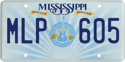 MS license plate MLP605