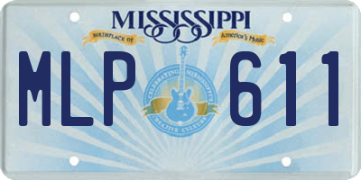 MS license plate MLP611