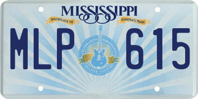 MS license plate MLP615