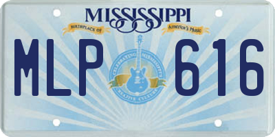 MS license plate MLP616