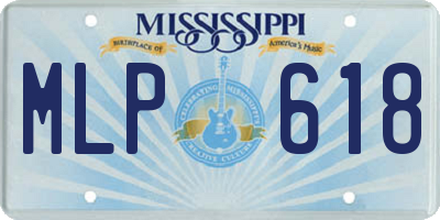 MS license plate MLP618