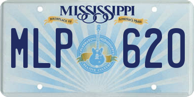 MS license plate MLP620