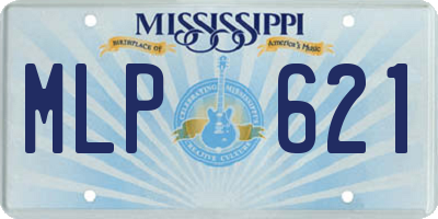 MS license plate MLP621