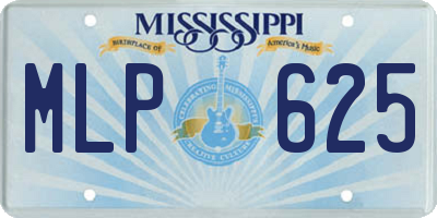 MS license plate MLP625