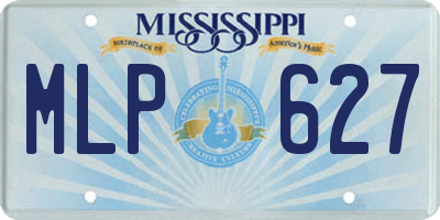 MS license plate MLP627