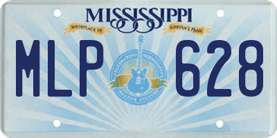 MS license plate MLP628