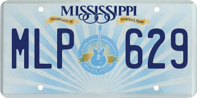 MS license plate MLP629