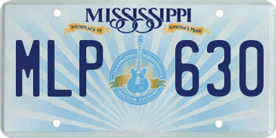 MS license plate MLP630