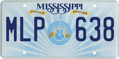 MS license plate MLP638