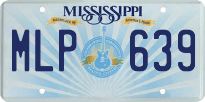 MS license plate MLP639