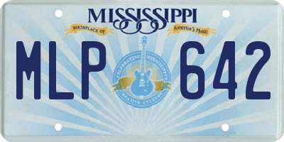 MS license plate MLP642