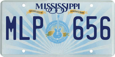MS license plate MLP656