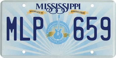 MS license plate MLP659