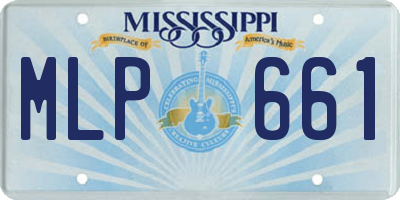 MS license plate MLP661