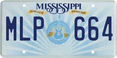 MS license plate MLP664