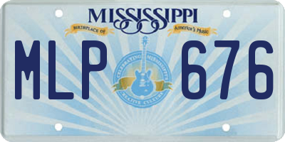MS license plate MLP676