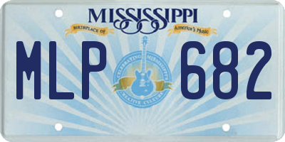MS license plate MLP682
