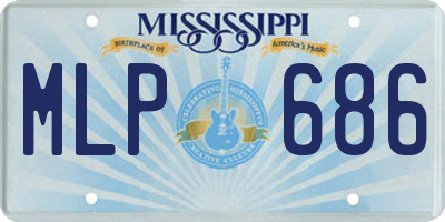 MS license plate MLP686