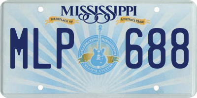 MS license plate MLP688