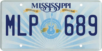 MS license plate MLP689